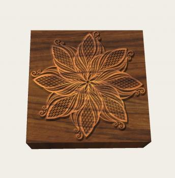 Mandalastempel aus Hartholz